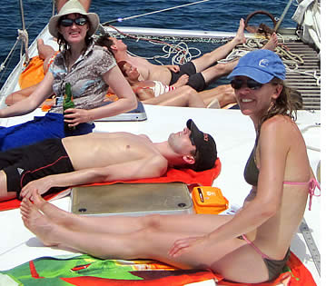 Daily Route of the Catamaran Sailing Tour in Bocas del Toro, Panama
